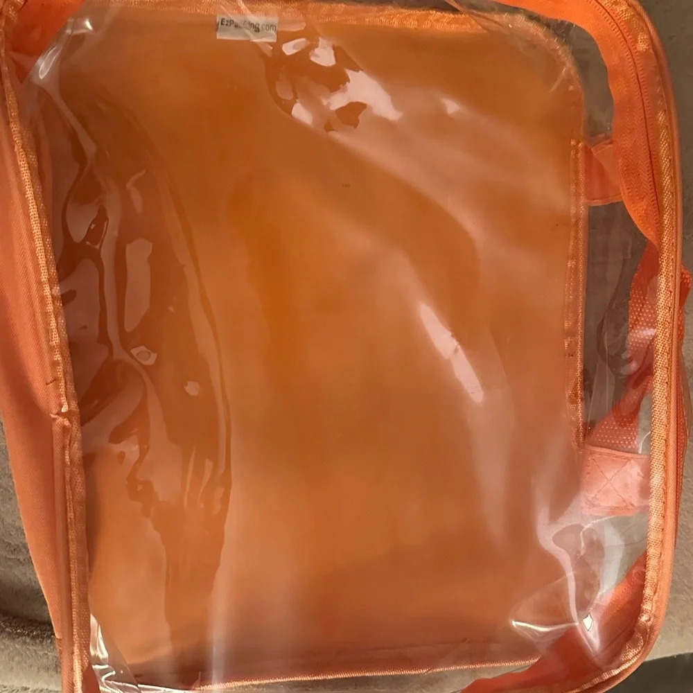 EZPacking.com Set of 4 Orange Transparent Travel Bags